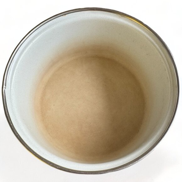 1970s Vintage Groovy Floral Sauce Pot with Handle Enamel Pan FLAWS READ - Picture 3 of 6